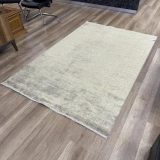 Hoom Rugs Overdye OVR03 Krem Bej Doğal Bambu Viskon Halı
