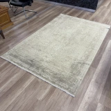 Hoom Rugs Overdye OVR05 Krem Bej Doğal Bambu Viskon Halı