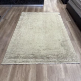 Hoom Rugs Overdye OVR05 Krem Bej Doğal Bambu Viskon Halı