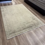 Hoom Rugs Overdye OVR05 Krem Bej Doğal Bambu Viskon Halı