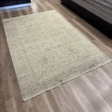 Hoom Rugs Overdye OVR06 Krem Bej Doğal Bambu Viskon Halı