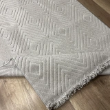 Hoom Rugs Prag 9207 Açık Gri Modern Makina Halısı