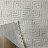 Hoom Rugs Prag 9209 Krem Modern Makina Halısı