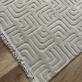 Hoom Rugs Prag 9211 Açık Gri Modern Makina Halısı