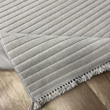 Hoom Rugs Prag 9215 Açık Gri Modern Makina Halısı