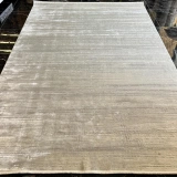 Sanat Halı Doku 3738 Gri Düz Modern Salon Halısı