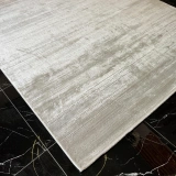 Sanat Halı Doku 3738 Gri Düz Modern Salon Halısı