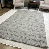 Sanat Halı Lora Plus 3923 Gri İskandinav Halı