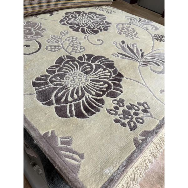 Eko Halı Fantacy 1525 Lila El Dokuma Salon Halısı