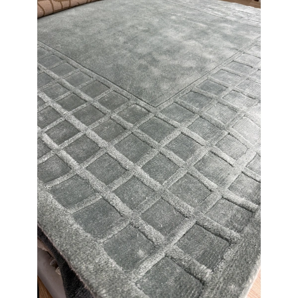 Eko Halı Siena 3D Box Sea Green İthal El Dokuma Halı