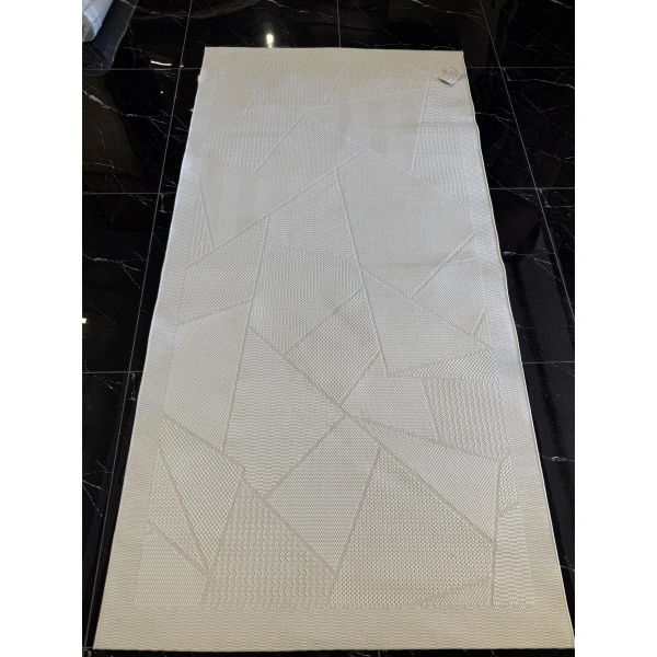 Eko Mono MNO LUX 01 White Hav Toz Vermez Kaymaz Tabanlı Şık Kilim