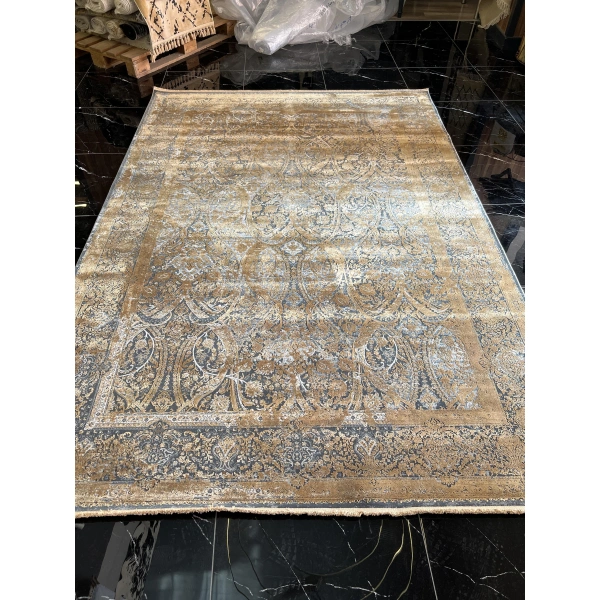 Elexus Halı Diamond 3775 Koyu Gri Bakır Salon Halısı