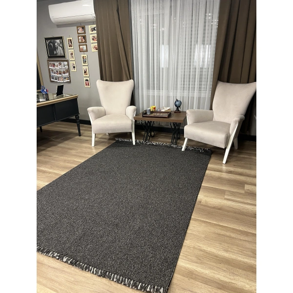 Sanat Halı Lora Plus 3954 Antrasit İskandinav Halı