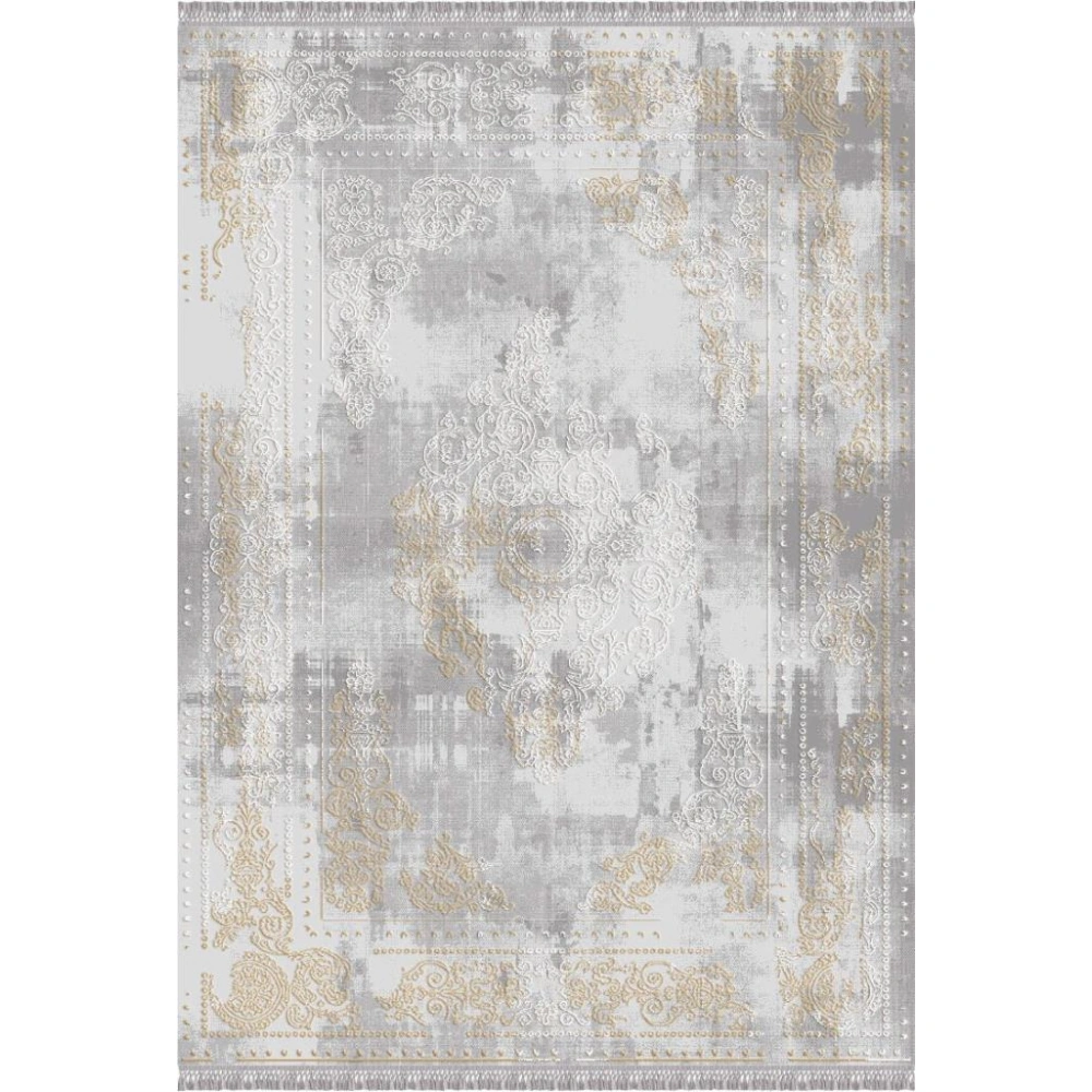 İpek Halı Blossom 13405 Gri Gold Salon Halısı