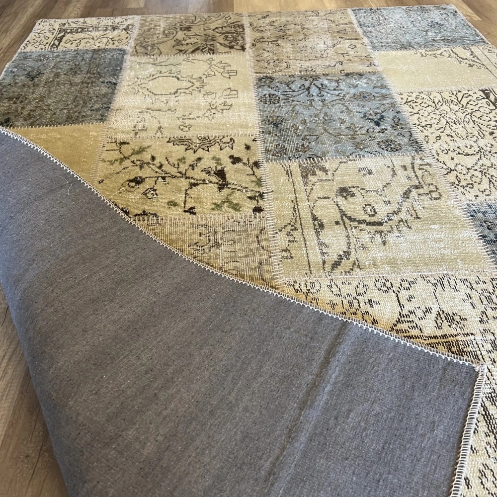 Hoom Rugs Kırkyama 101 Beige Mint El Dokuma Kilim