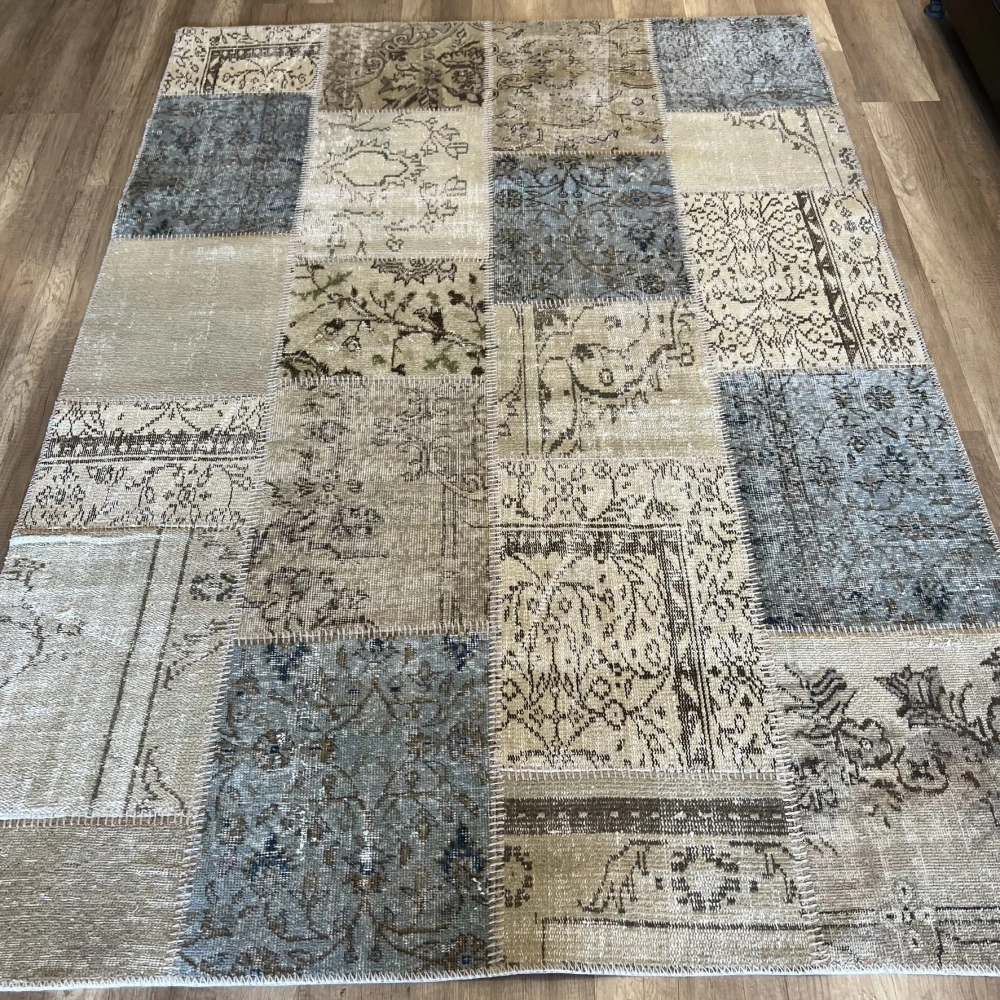 Hoom Rugs Kırkyama 101 Beige Mint El Dokuma Kilim