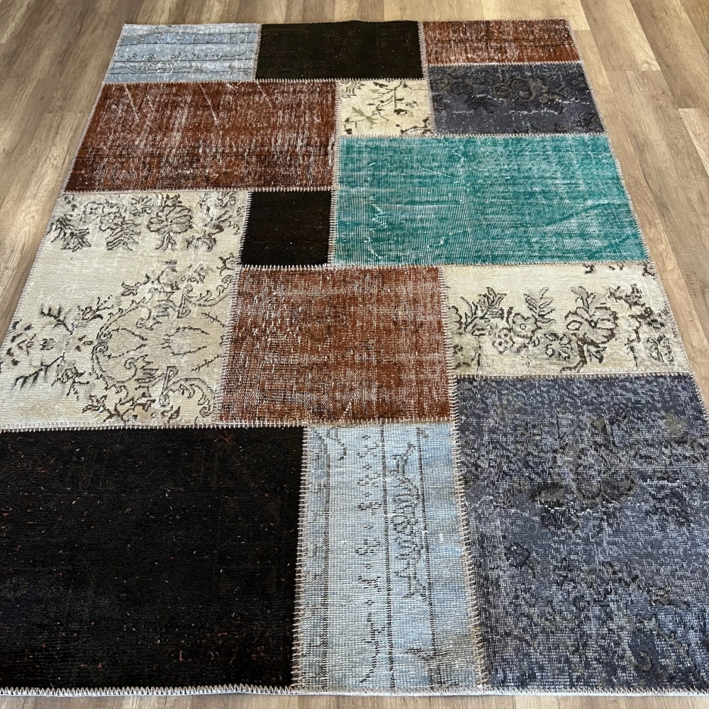 Hoom Rugs Kırkyama 181 Brown Multy El Dokuma Kilim
