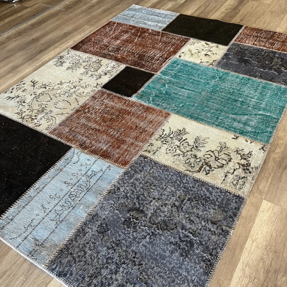 Hoom Rugs Kırkyama 181 Brown Multy El Dokuma Kilim