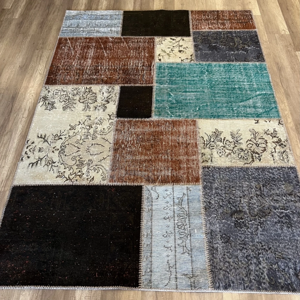 Hoom Rugs Kırkyama 181 Brown Multy El Dokuma Kilim