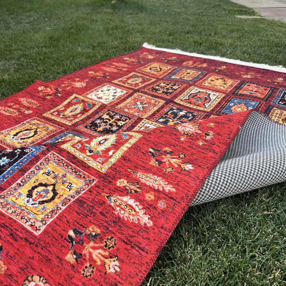 Tuğra Halı Şal 10650 Fırsat Etnik Desenli Modern Kilim