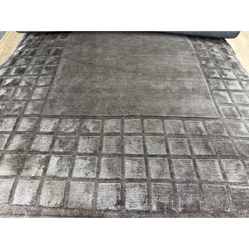 Eko Halı Siena 3D Box Dark Grey İthal El Dokuma Halı