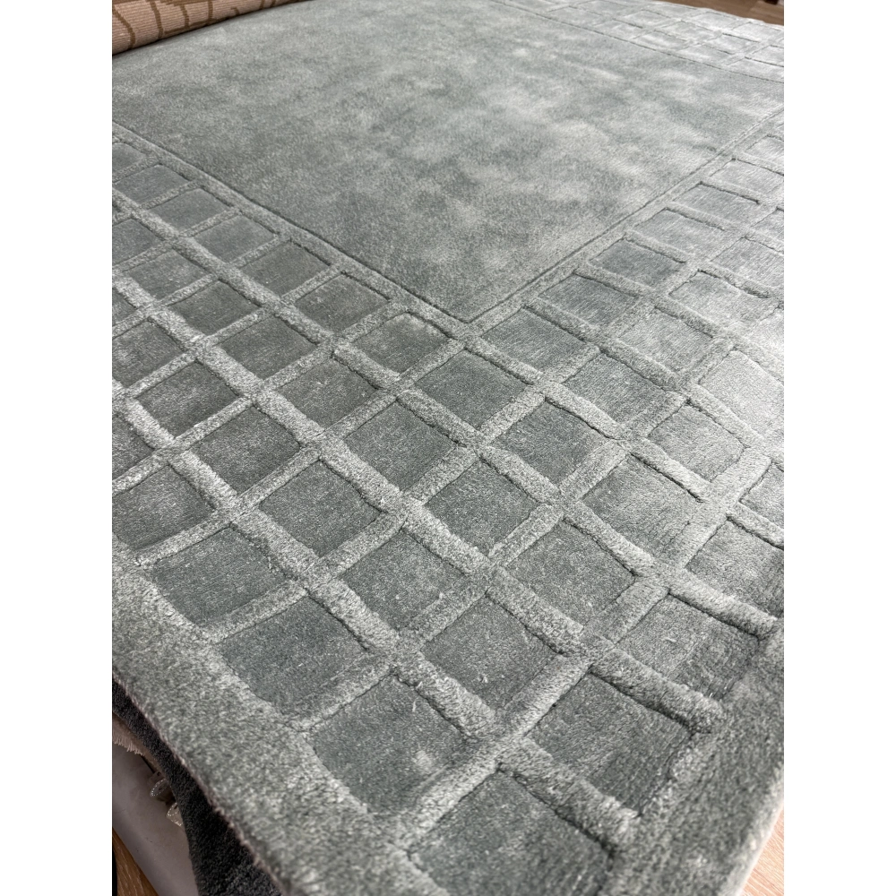 Eko Halı Siena 3D Box Sea Green İthal El Dokuma Halı