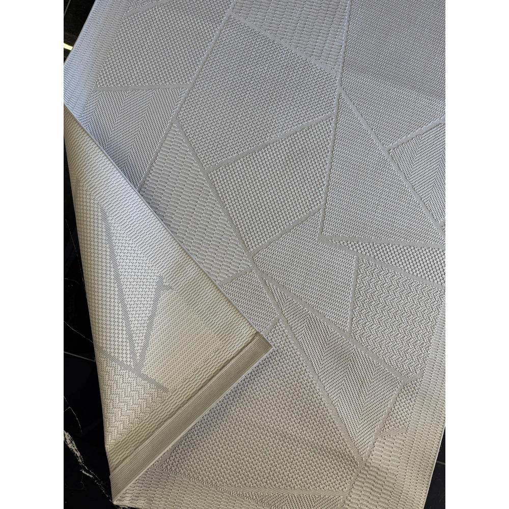 Eko Mono MNO LUX 01 Grey Hav Toz Vermez Kaymaz Tabanlı Şık Kilim