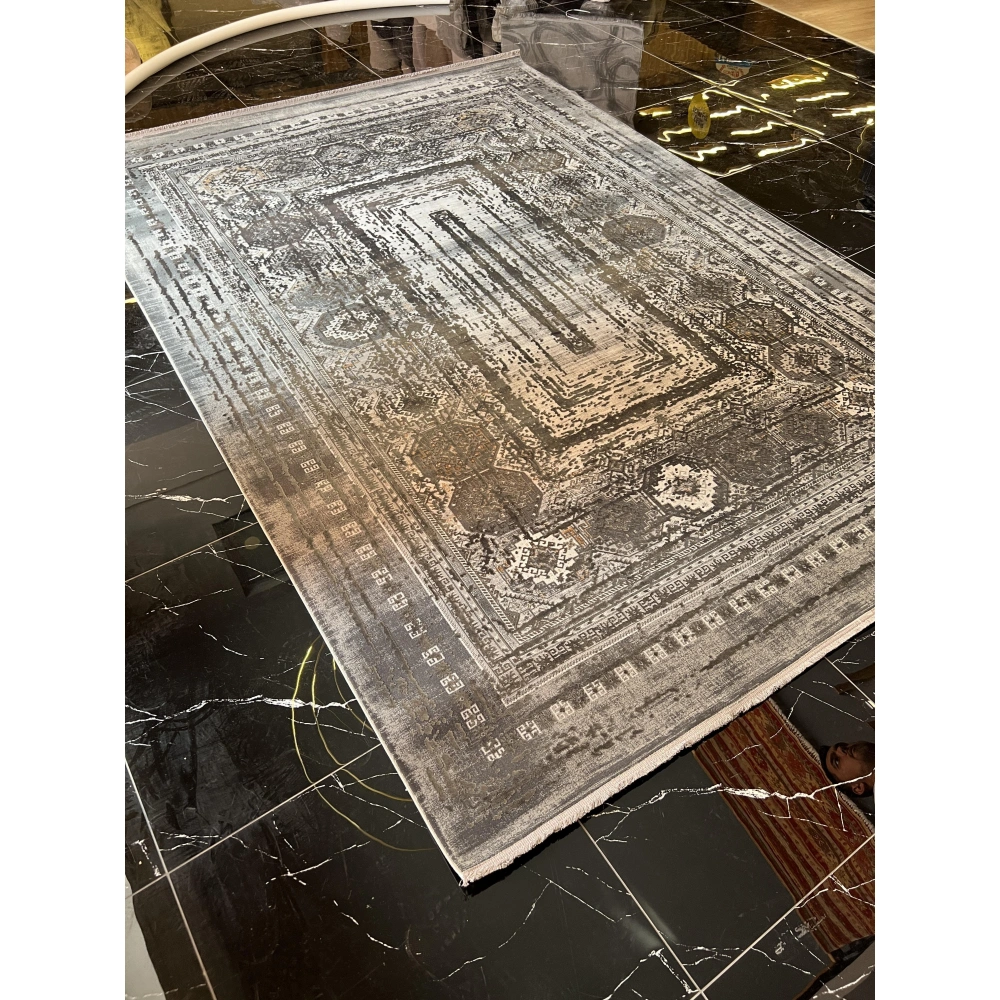 Elexus Halı Diamond 3773 Koyu Gri Salon Halısı