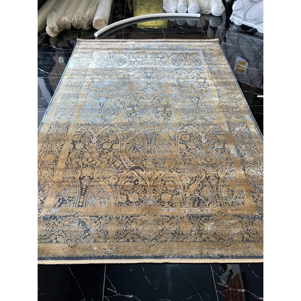 Elexus Halı Diamond 3775 Koyu Gri Bakır Salon Halısı