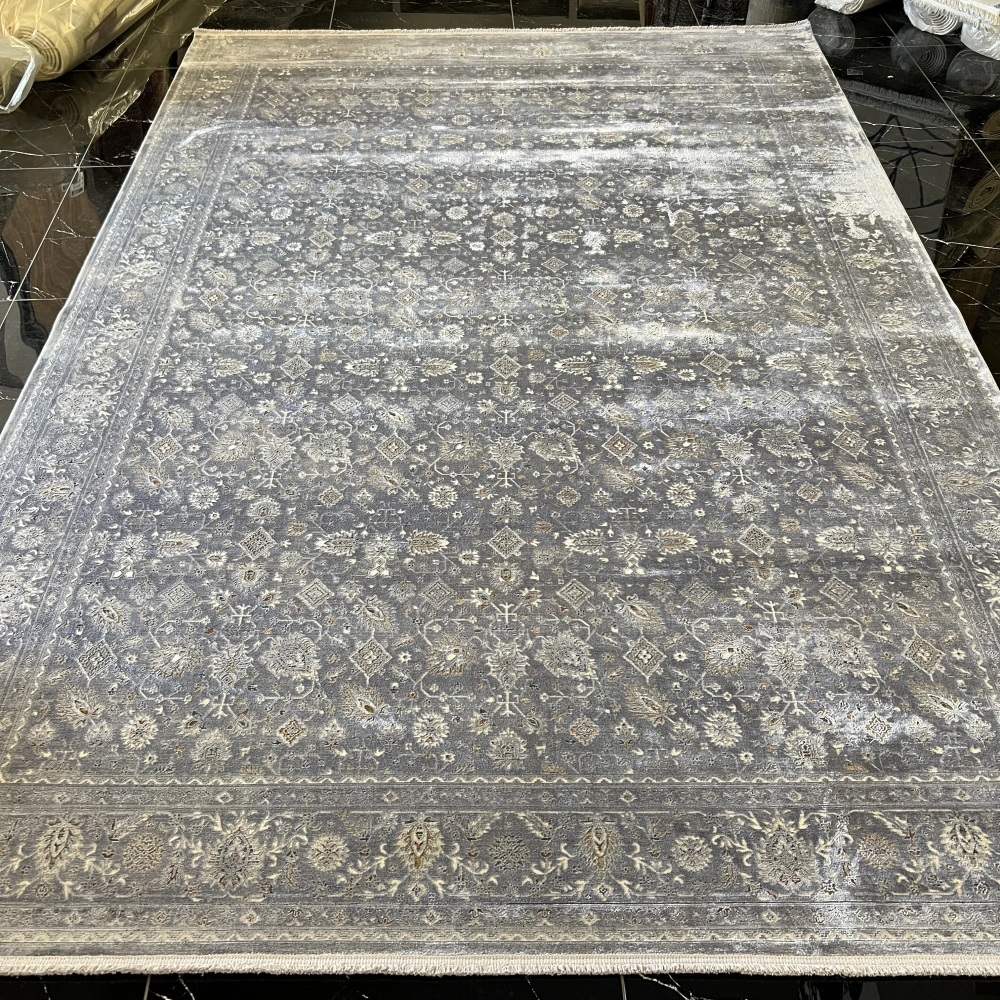 Elexus Halı Diamond 3825 Açık Bej Gri Salon Halısı