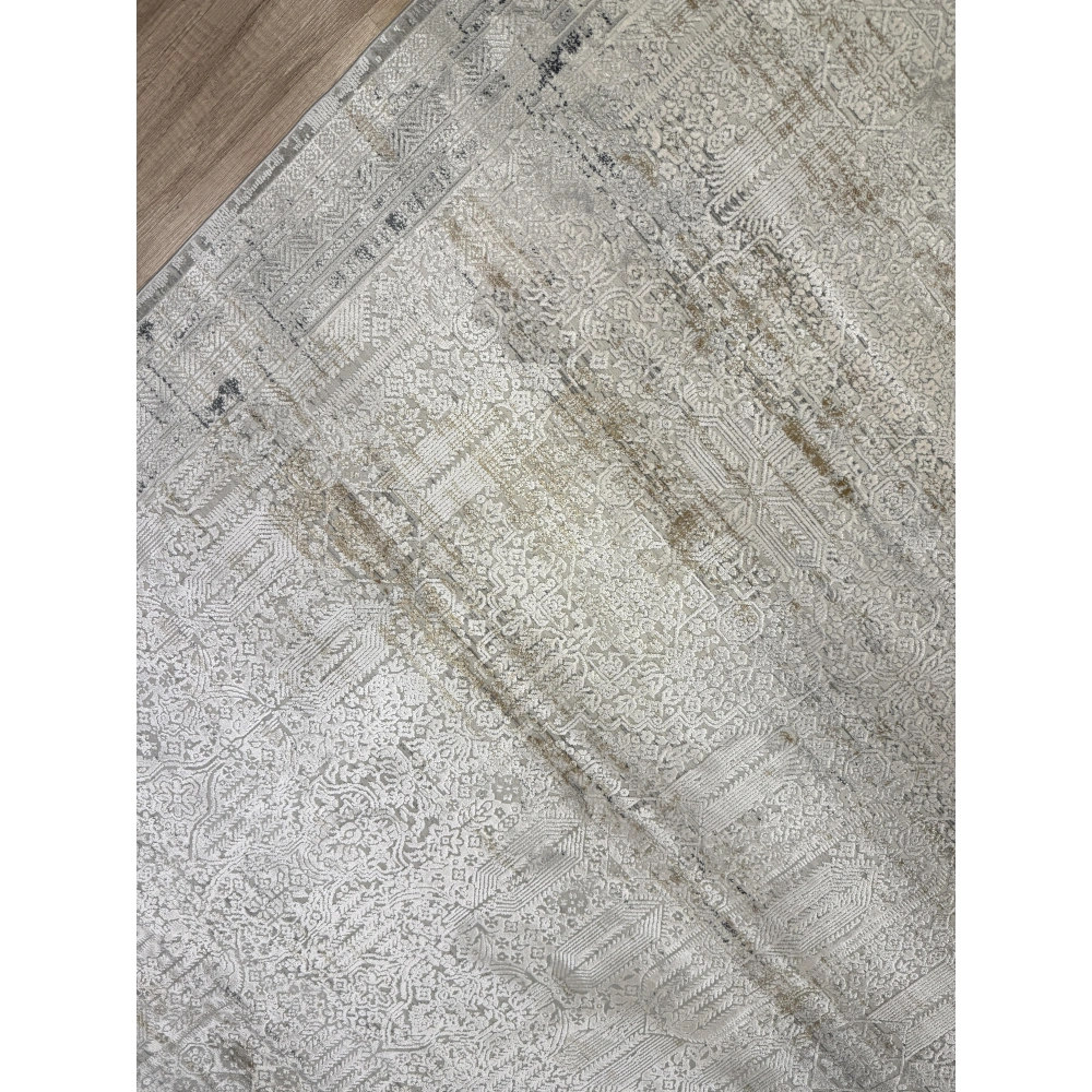 Elexus Halı Olimpos 3759 Krem Gri Modern Salon Halısı