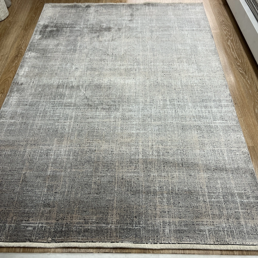 Elexus Halı Ruby 2485 Koyu Gri Düz Kırçıllı Salon Halısı