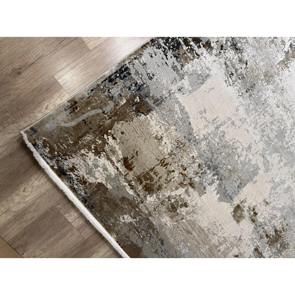 Hoom Rugs Association 63320 Koyu Gri Modern Salon Halısı