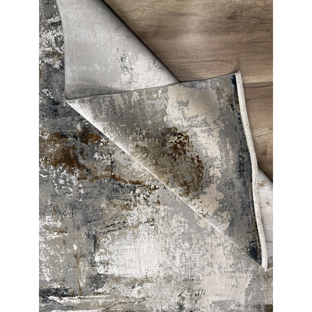 Hoom Rugs Association 63320 Koyu Gri Modern Salon Halısı