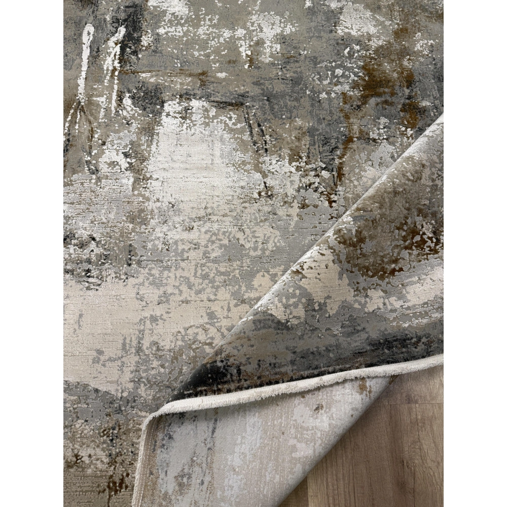 Hoom Rugs Association 63320 Koyu Gri Modern Salon Halısı