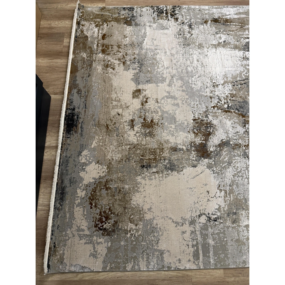 Hoom Rugs Association 63320 Koyu Gri Modern Salon Halısı