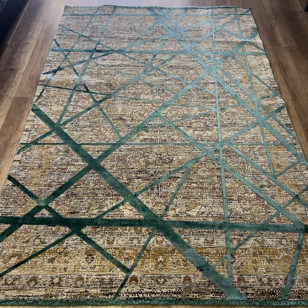 Hoom Rugs Exclusive Aura 8465 Green Özel Salon Halısı