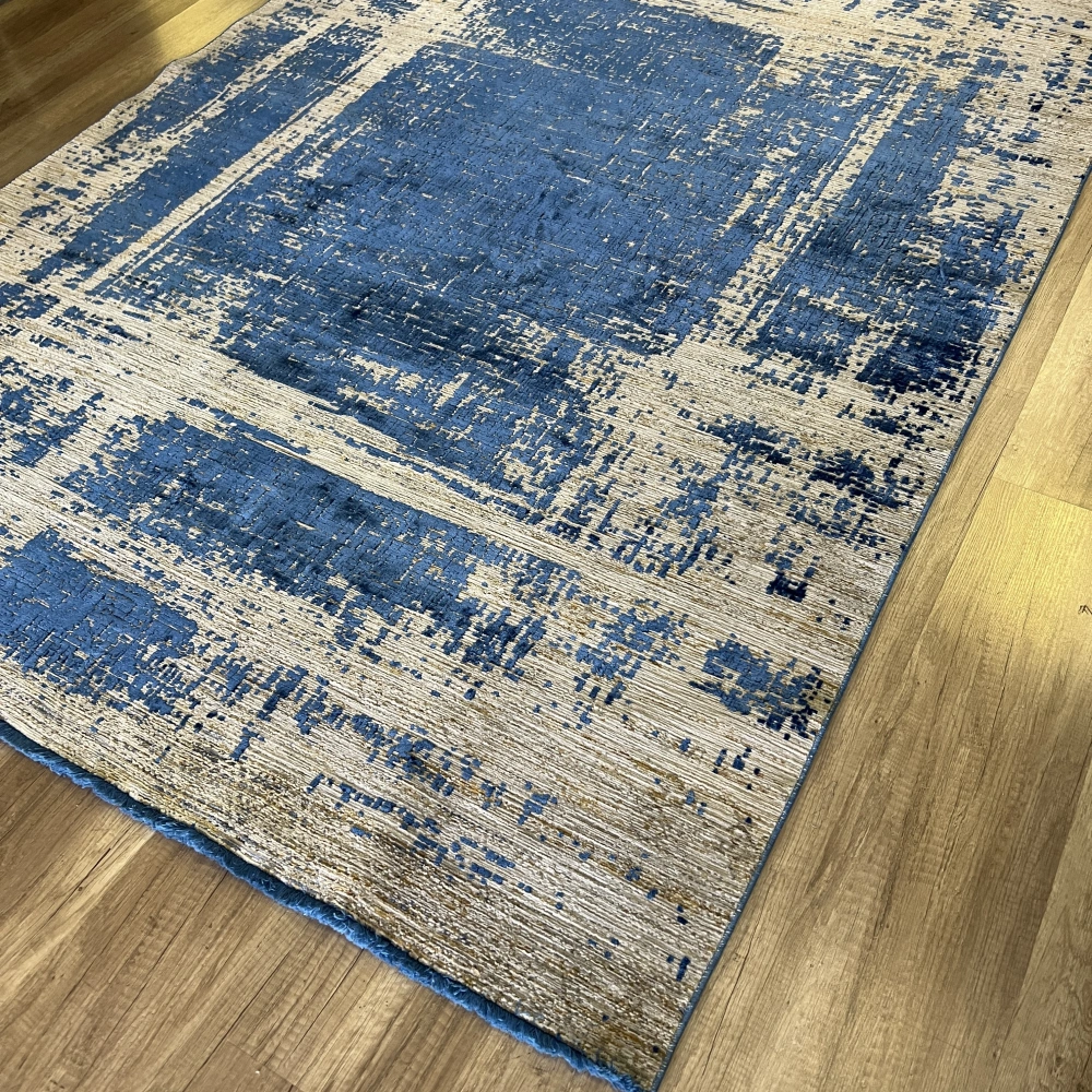 Hoom Rugs Exclusive Aura 8535 Blue Özel Salon Halısı