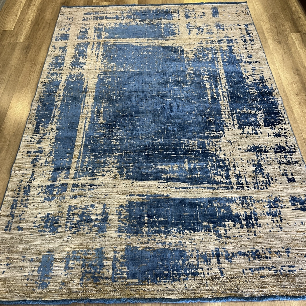 Hoom Rugs Exclusive Aura 8535 Blue Özel Salon Halısı