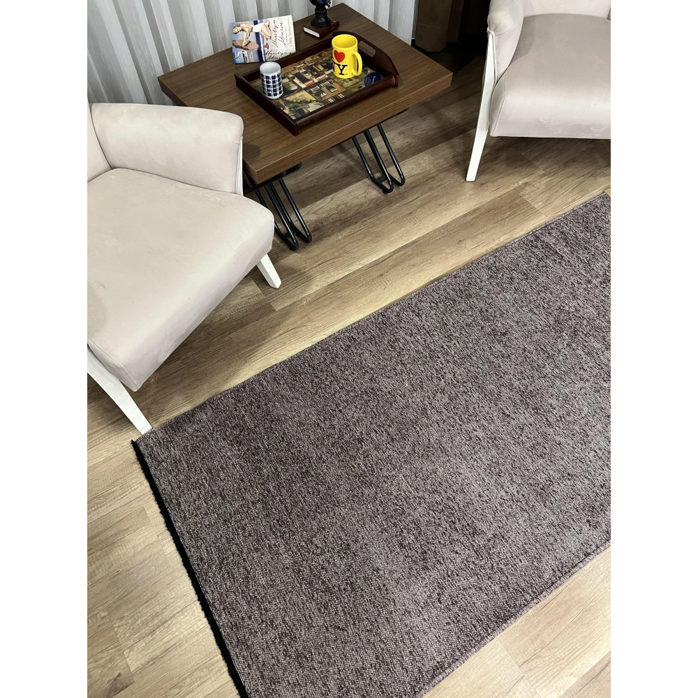 Hoom Rugs Liv 389 Gri Dekoratif Yıkanabilir Kilim