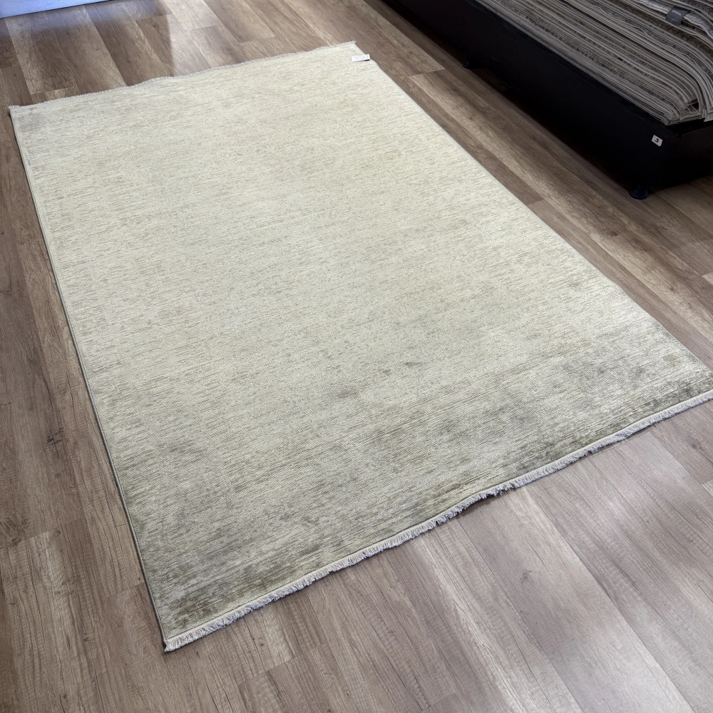 Hoom Rugs Overdye OVR03 Krem Bej Doğal Bambu Viskon Halı