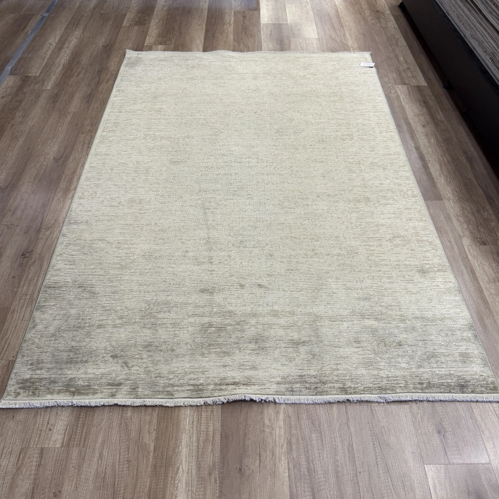 Hoom Rugs Overdye OVR03 Krem Bej Doğal Bambu Viskon Halı