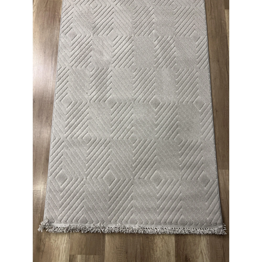 Hoom Rugs Prag 9207 Açık Gri Modern Makina Halısı