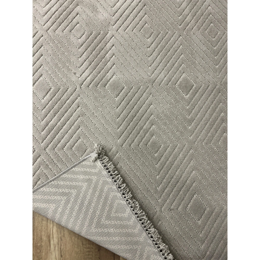 Hoom Rugs Prag 9207 Açık Gri Modern Makina Halısı