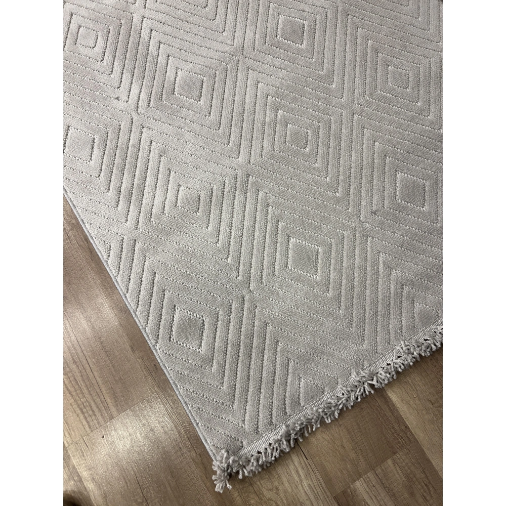 Hoom Rugs Prag 9207 Açık Gri Modern Makina Halısı