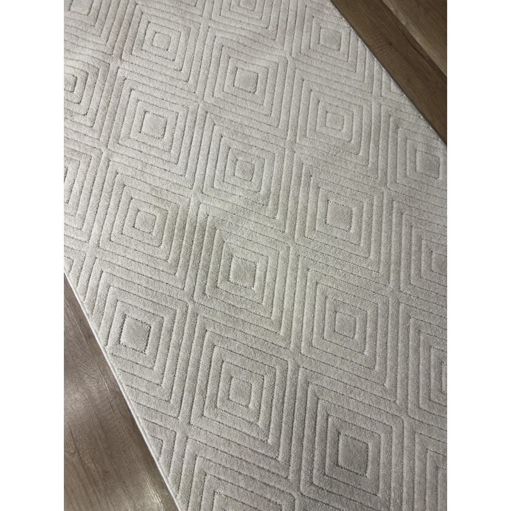 Hoom Rugs Prag 9208 Bej Modern Makina Halısı
