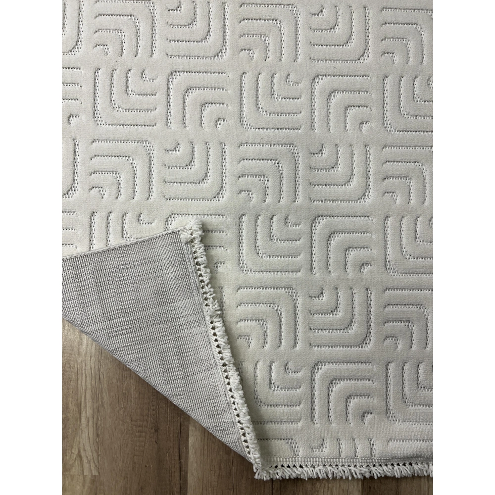 Hoom Rugs Prag 9209 Krem Modern Makina Halısı