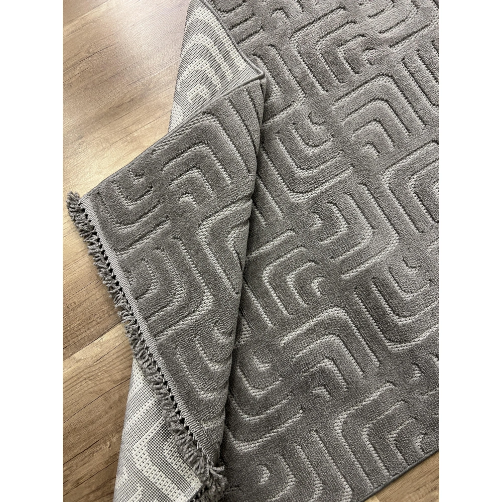 Hoom Rugs Prag 9210 Gri Modern Makina Halısı