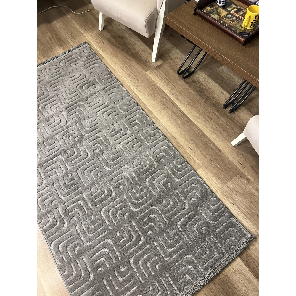Hoom Rugs Prag 9210 Gri Modern Makina Halısı