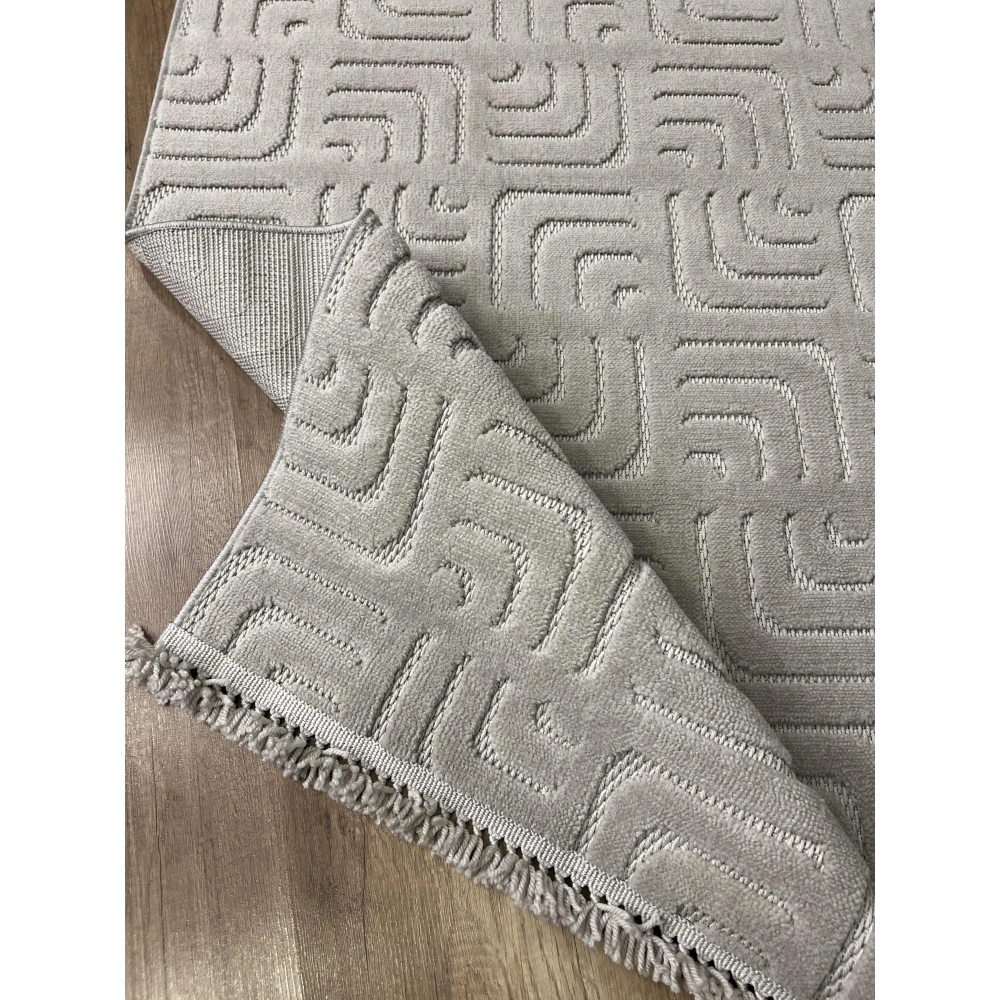 Hoom Rugs Prag 9211 Açık Gri Modern Makina Halısı